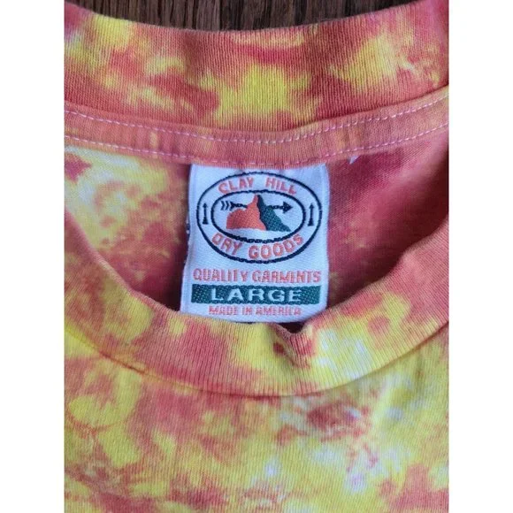 Vintage Absolute Peace Lisa Taylor Shirt 1994 Size L Tie Dye Clay Hill